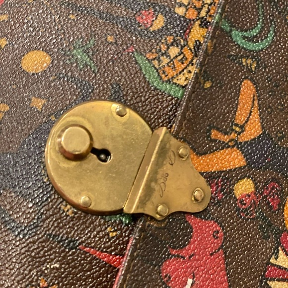 PIERO GUIDI MAGIC CIRCUS BROWN CLUTCH VINTAGE AND AUTHENTIC - Picture 9 of 9